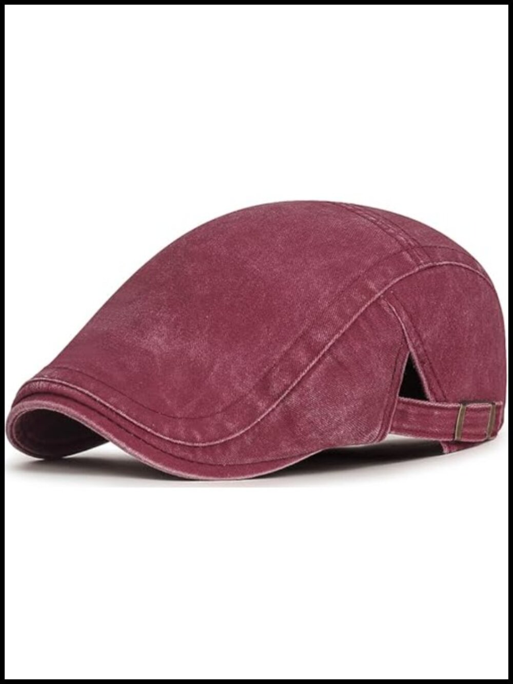 Cotton Newsboy Cap Flat Ivy Adjustable Buckle Casual Outdoor Hat